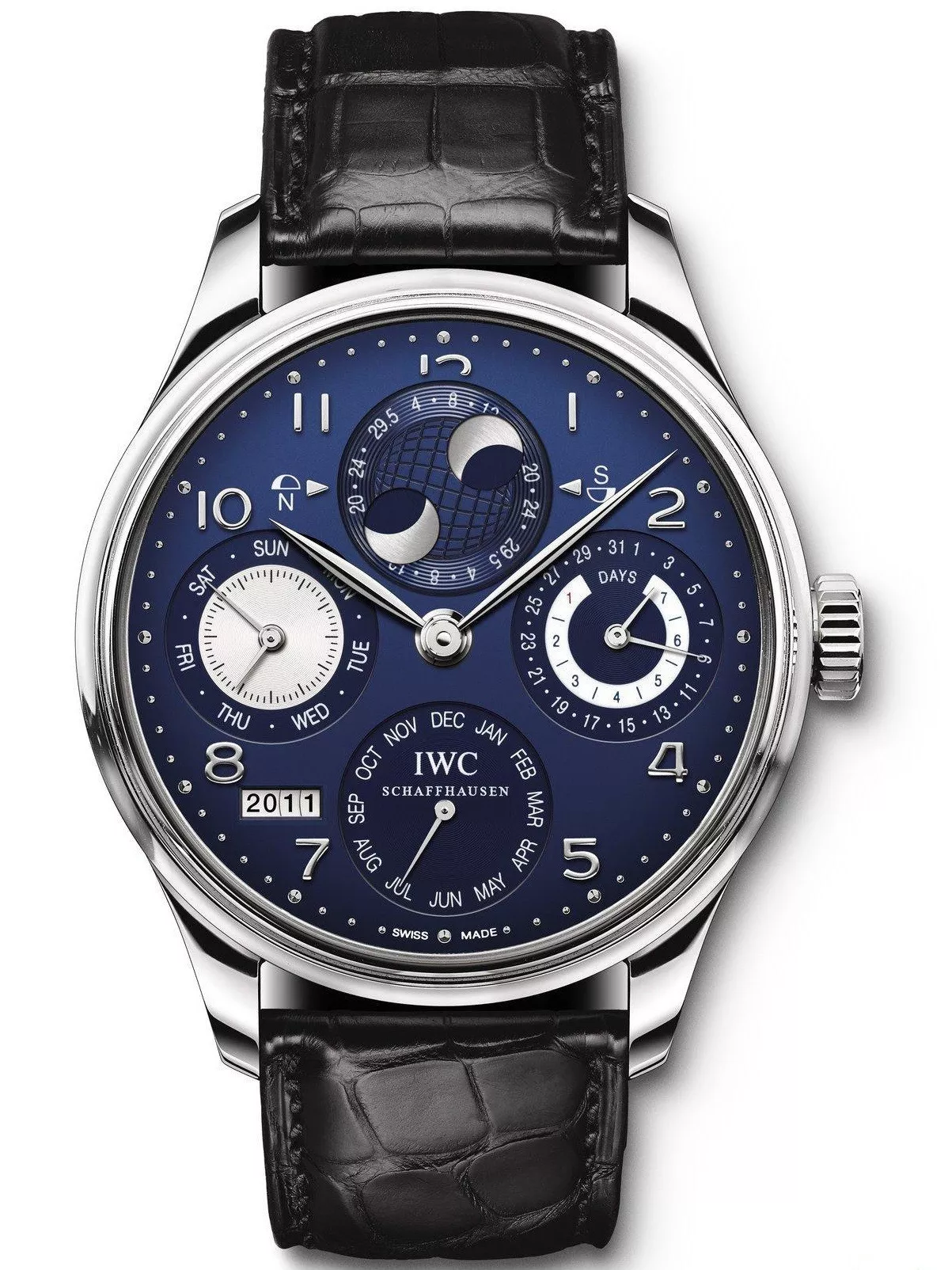 AAA Replica IWC Portugieser Perpetual Calendar Hemisphere Moonphase Mens Watch IW503203 0125