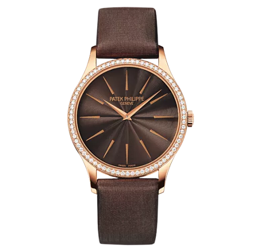 AAA Replica Patek Philippe Calatrava Rose Gold Chocolate Brown Watch 4897R-001 0127