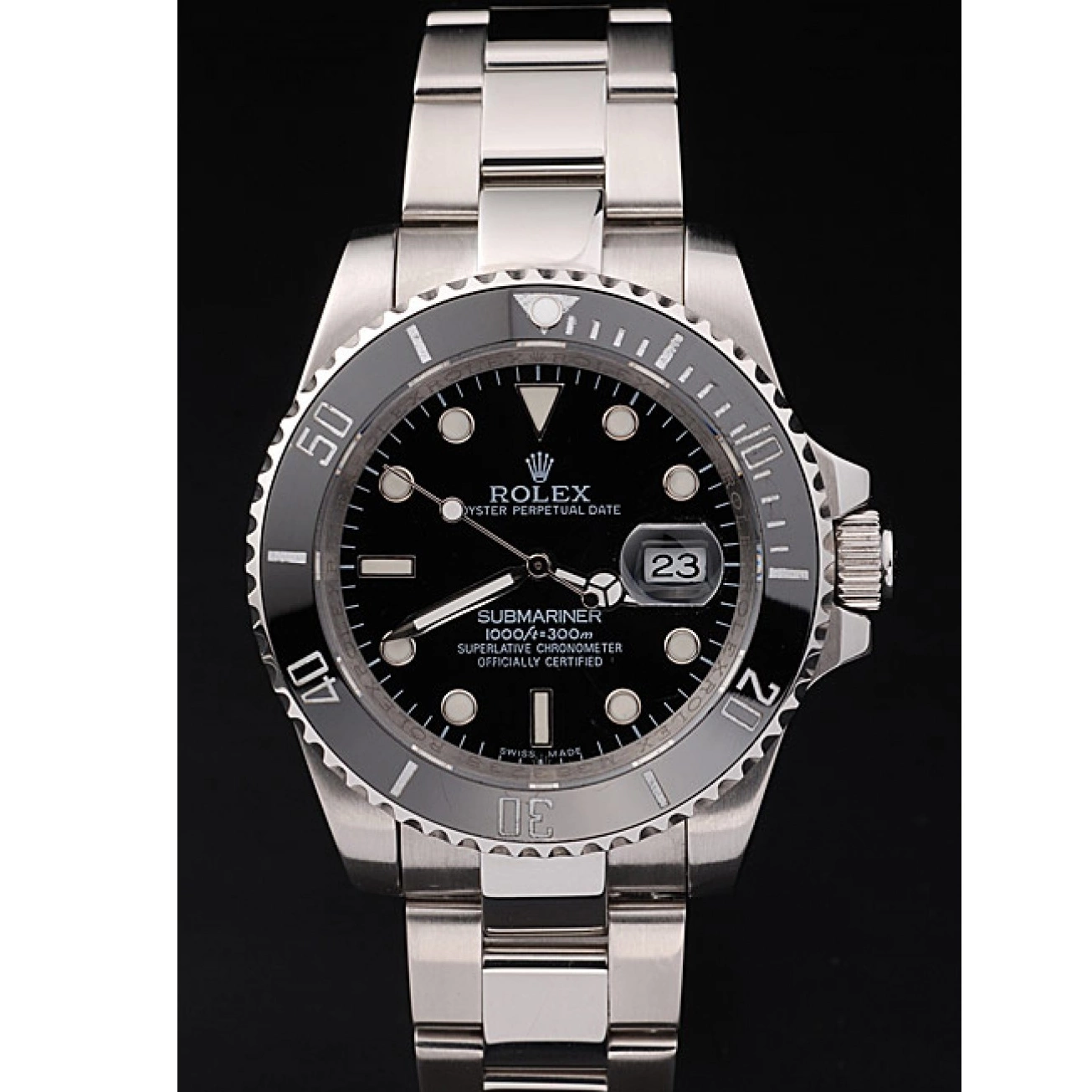 AAA Replica Watches Black Ceramic Dial 98235 Black Rolex Bezel Submariner 0216