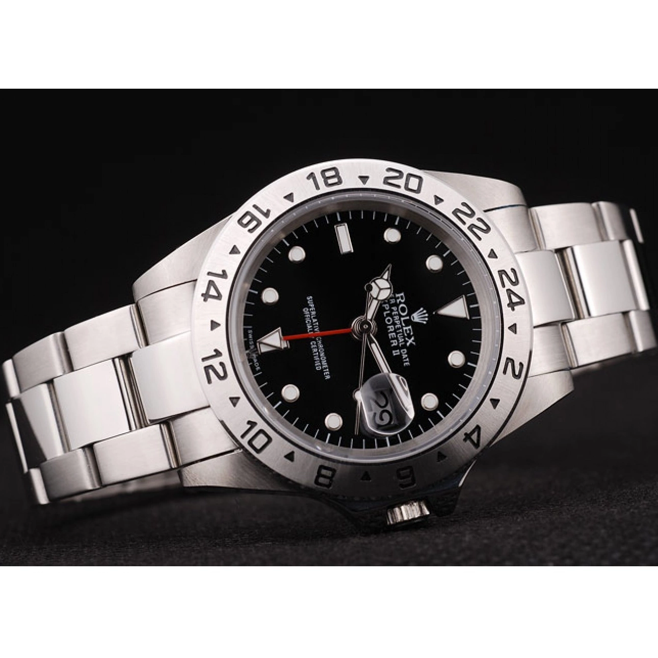 AAA Replica Watches Black Explorer Dial Steel Rolex Bezel Stainless 0219