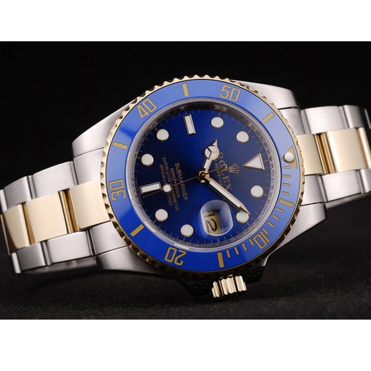 AAA Replica Watches Blue Rolex Blue 98230 Dial Bezel Submariner 0214