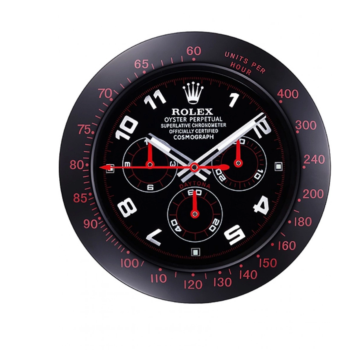 Best AAA Replica Sites Clock Daytona 621908 Black-Red Wall Rolex Cosmograph 0210