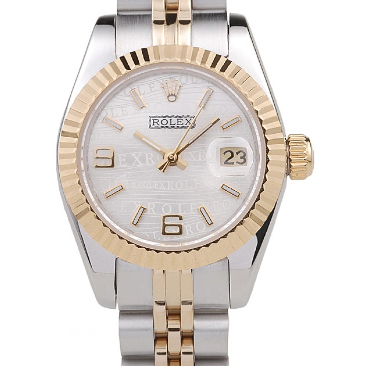 Best AAA Replica Sites Stainless Two Rolex 98079 Steel Tone Datejust Yellow Plated Gold 0216