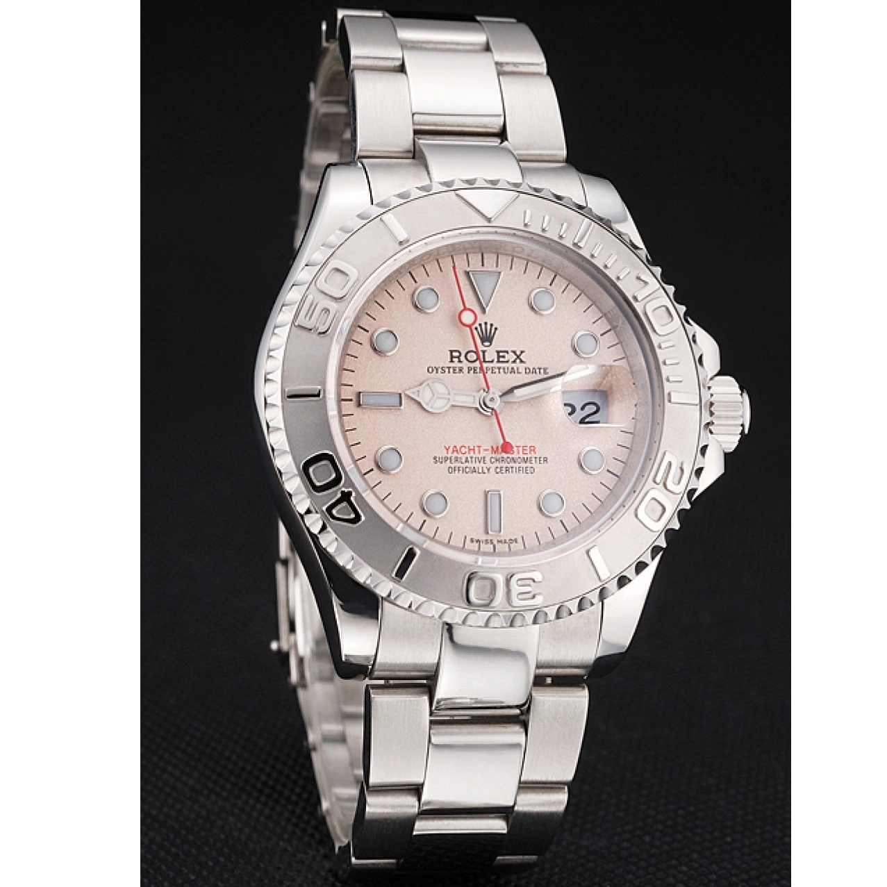 Good Copy Rolex Watches Stainless Rolex Bracelet Swiss And Steel Dial Case Yacht-Master Champagne 0213