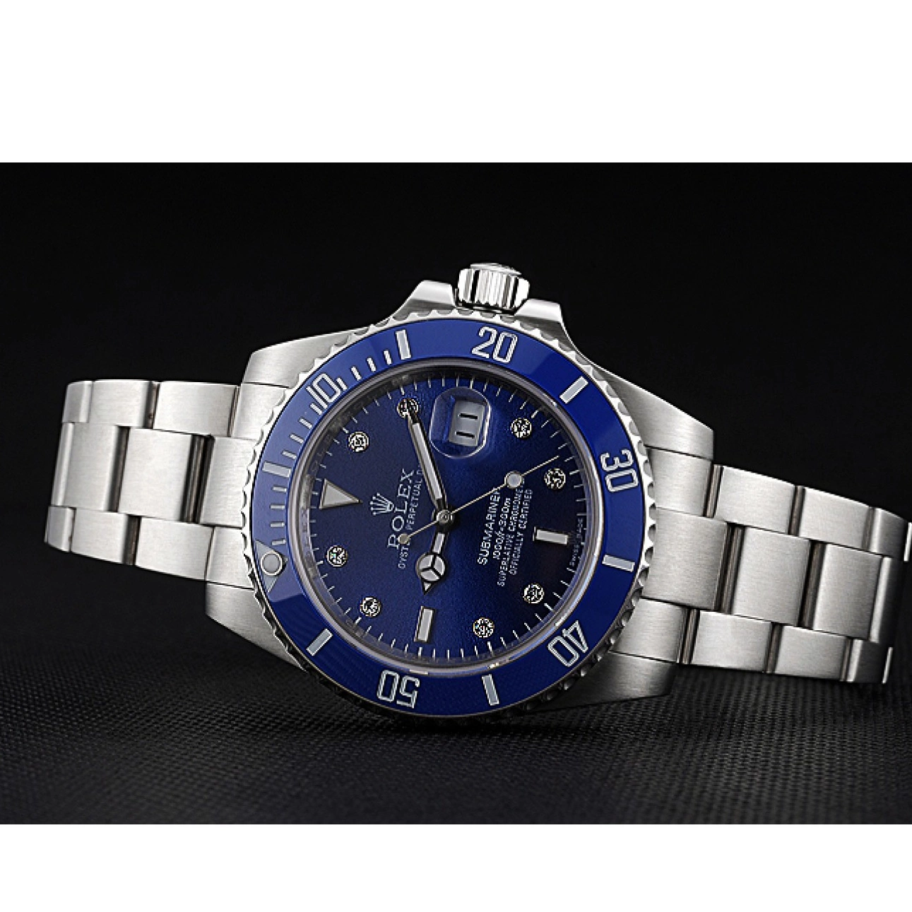 AAA Replica Watches Steel Blue Submariner Markers Case 622638 Bracelet Steel Dial Diamond Stainless Stainless Rolex 0216