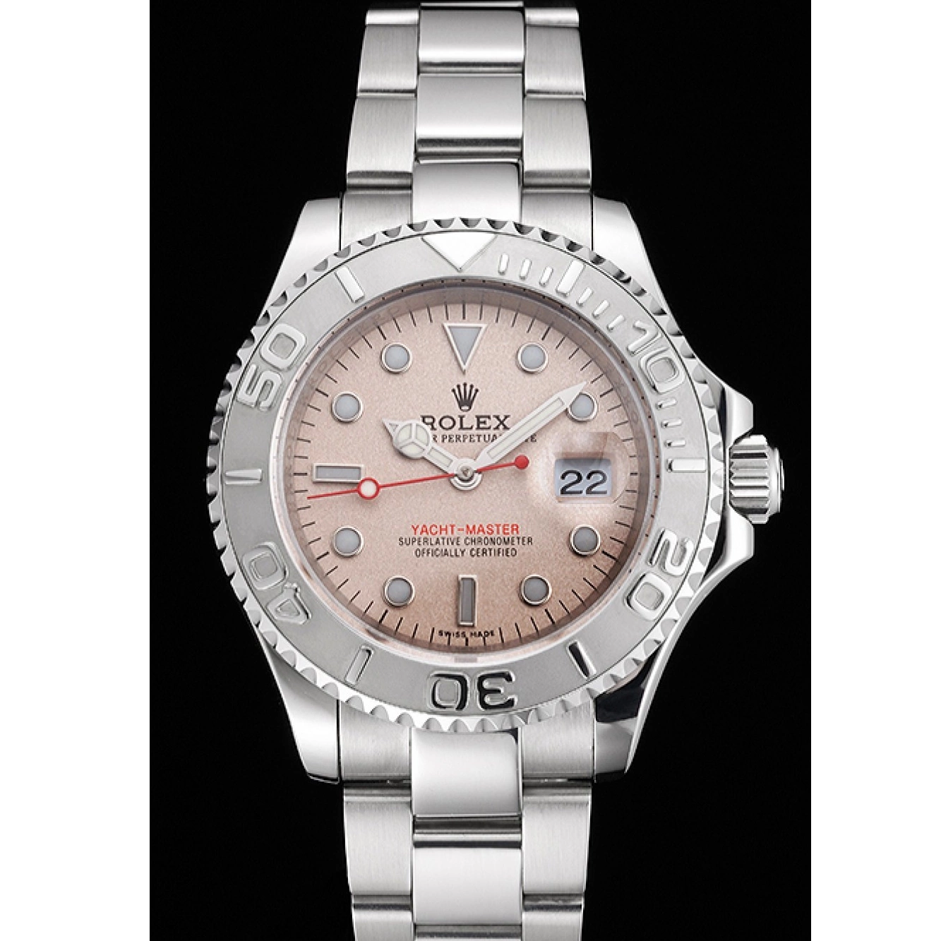 Good Copy Rolex Watches Stainless Rolex Bracelet Swiss And Steel Dial Case Yacht-Master Champagne 0213