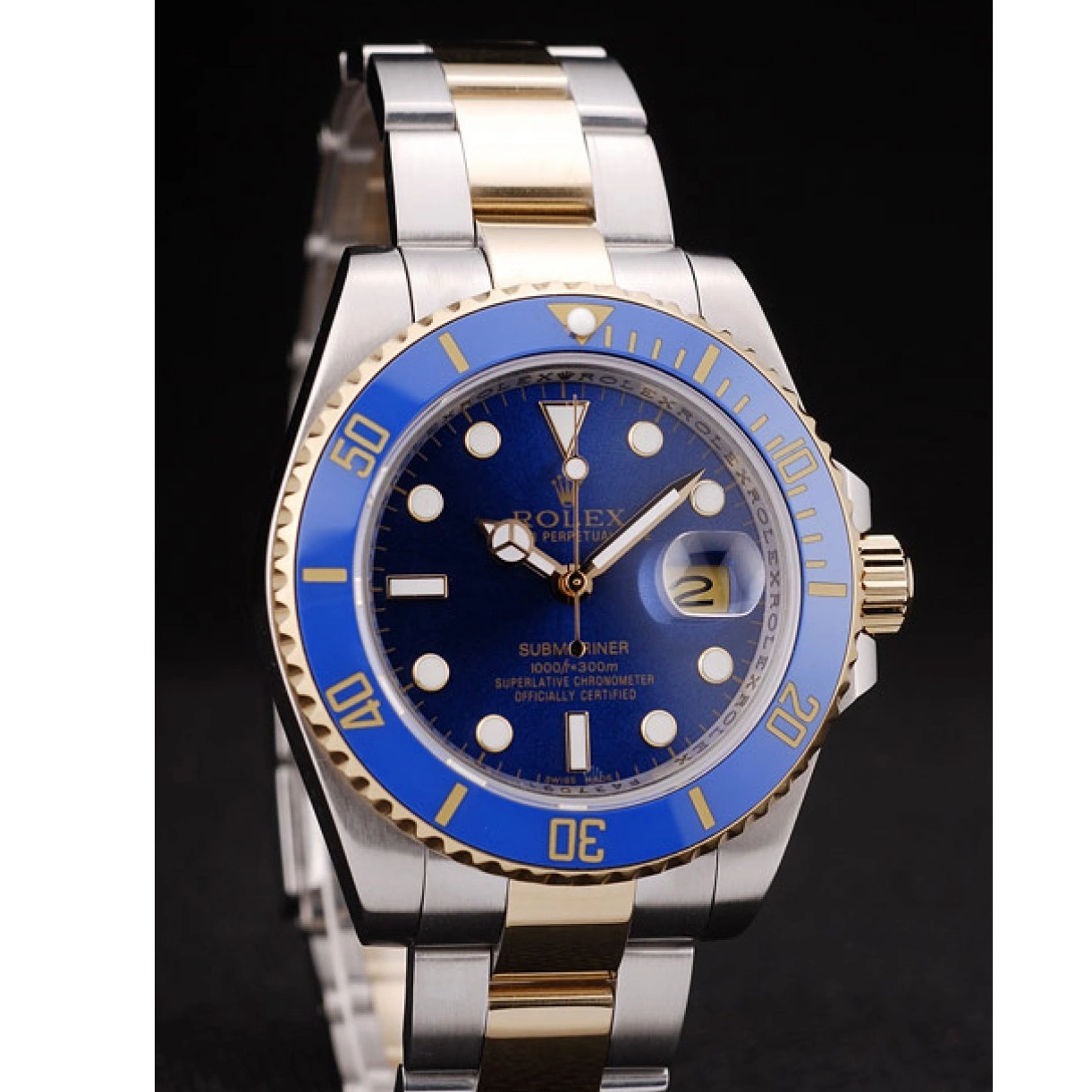 AAA Replica Watches Blue Rolex Blue 98230 Dial Bezel Submariner 0214