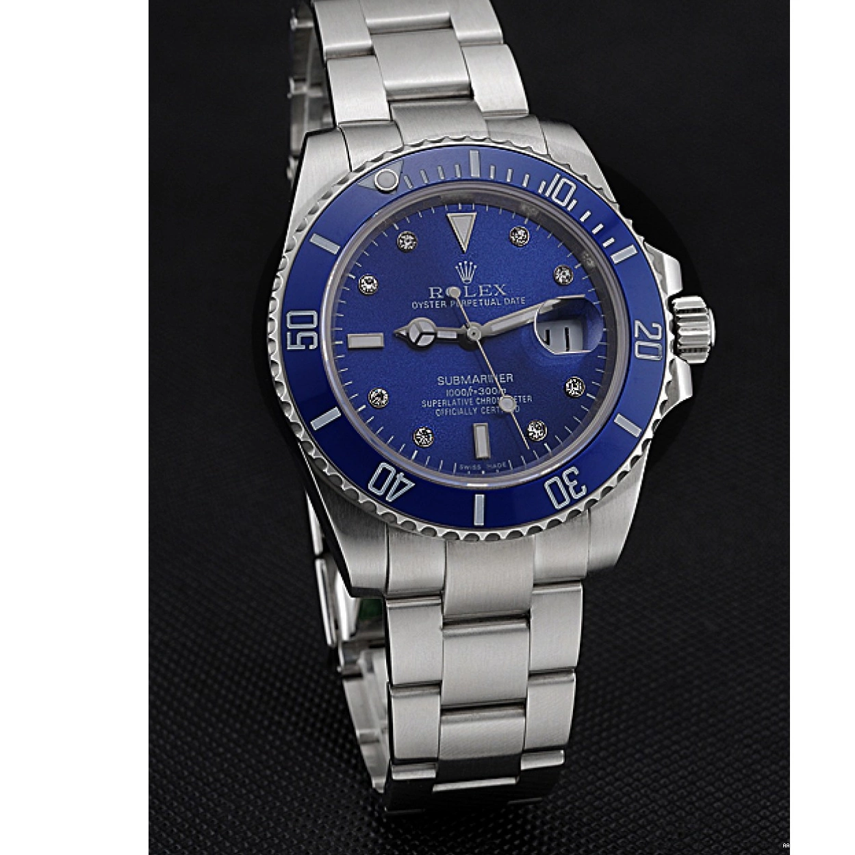 AAA Replica Watches Steel Blue Submariner Markers Case 622638 Bracelet Steel Dial Diamond Stainless Stainless Rolex 0216