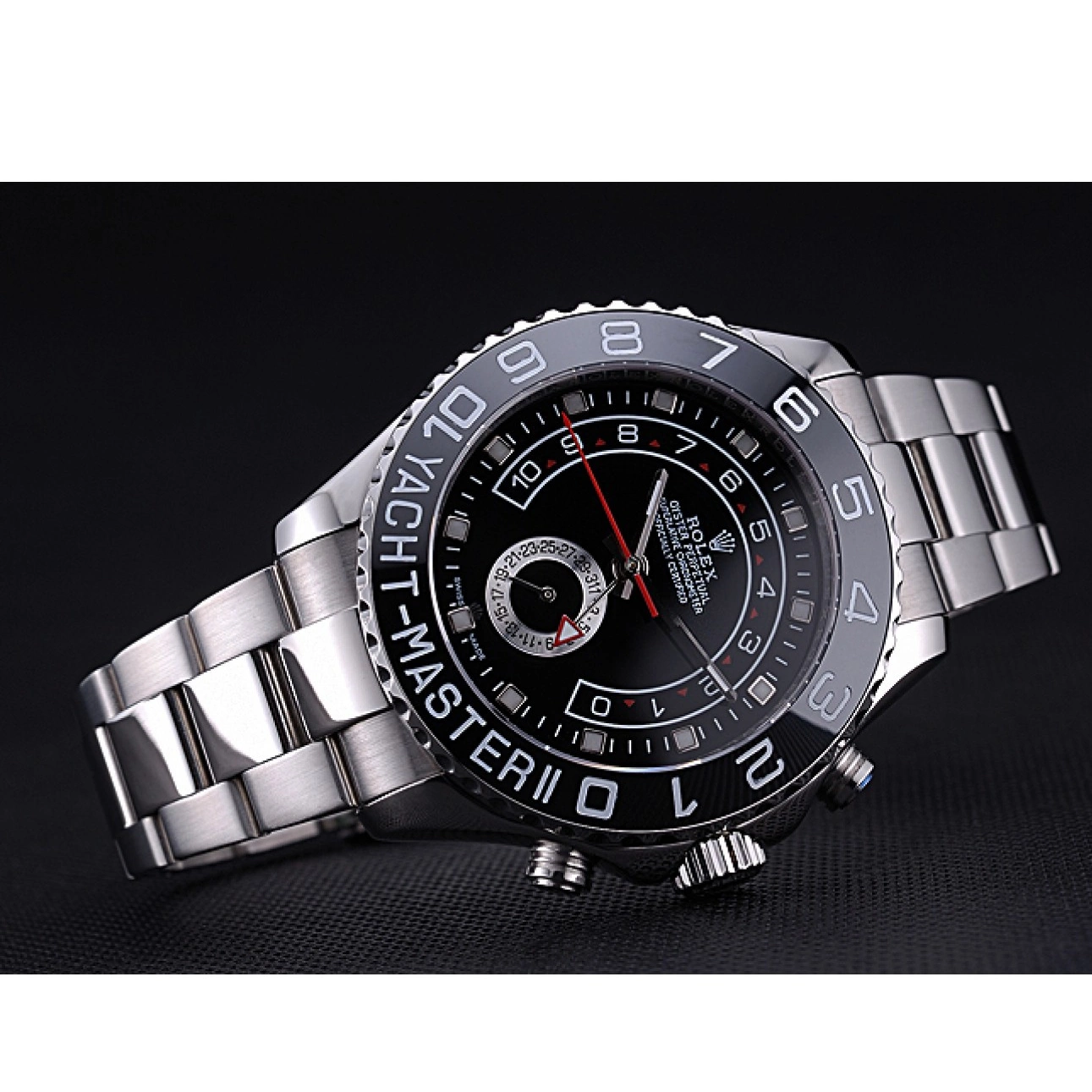 Good Copy Rolex Watches Steel - Black Yacht Master Rolex Bracelet Dial 622541 Stainless II 0215