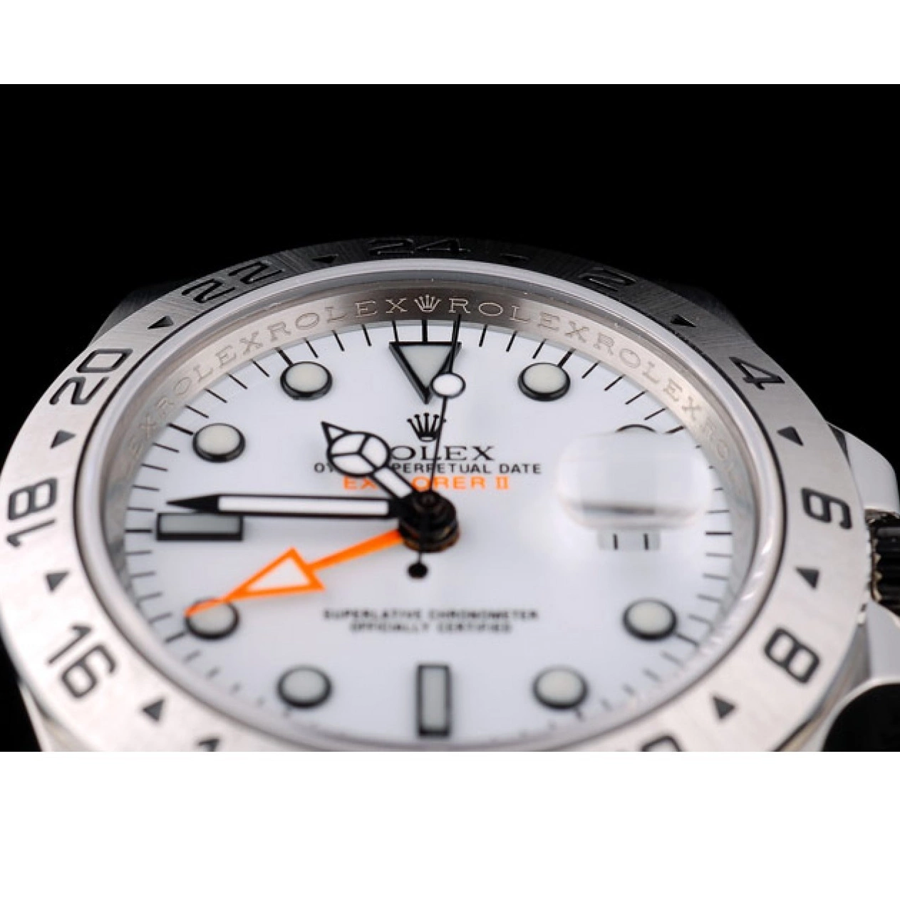 Best AAA Replica Sites Dial Watch Explorer Rolex Stainless White Steel Bezel 0222