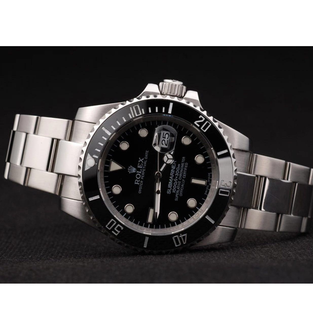 AAA Replica Watches Black Ceramic Dial 98235 Black Rolex Bezel Submariner 0216