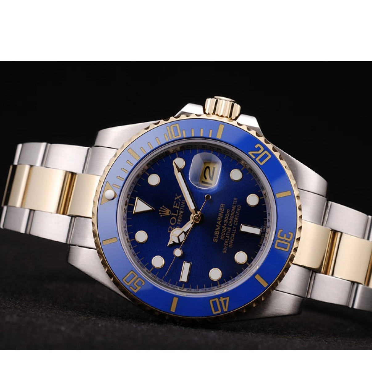 AAA Replica Watches Blue Rolex Blue 98230 Dial Bezel Submariner 0214