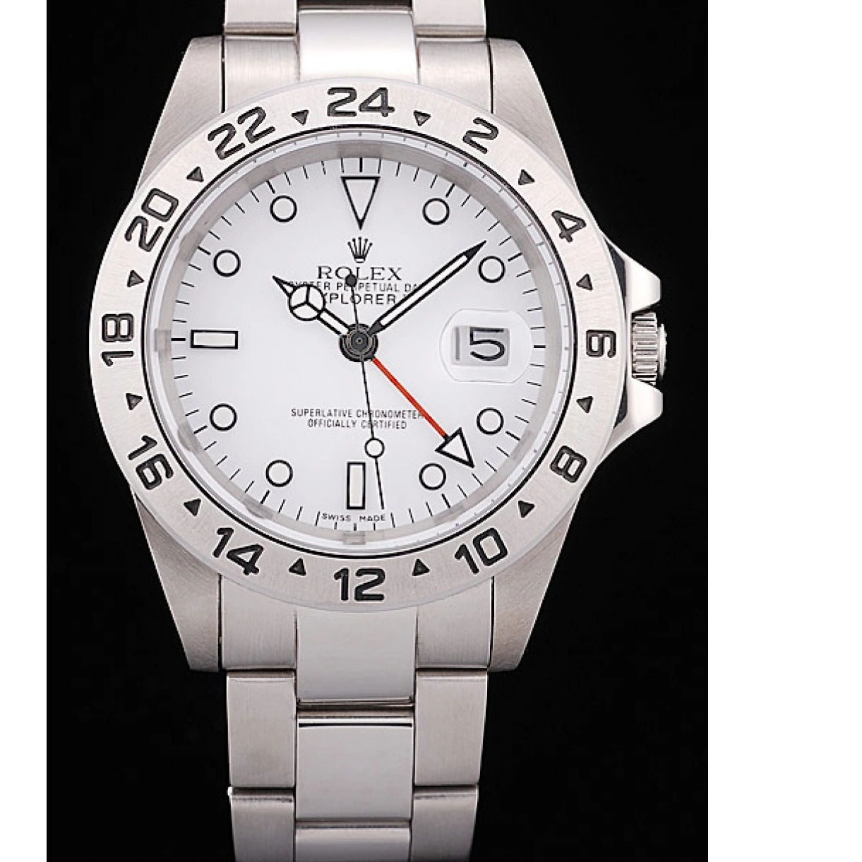 Good Copy Rolex Watches Explorer Rolex White Dial Bezel Stainless Steel 0219