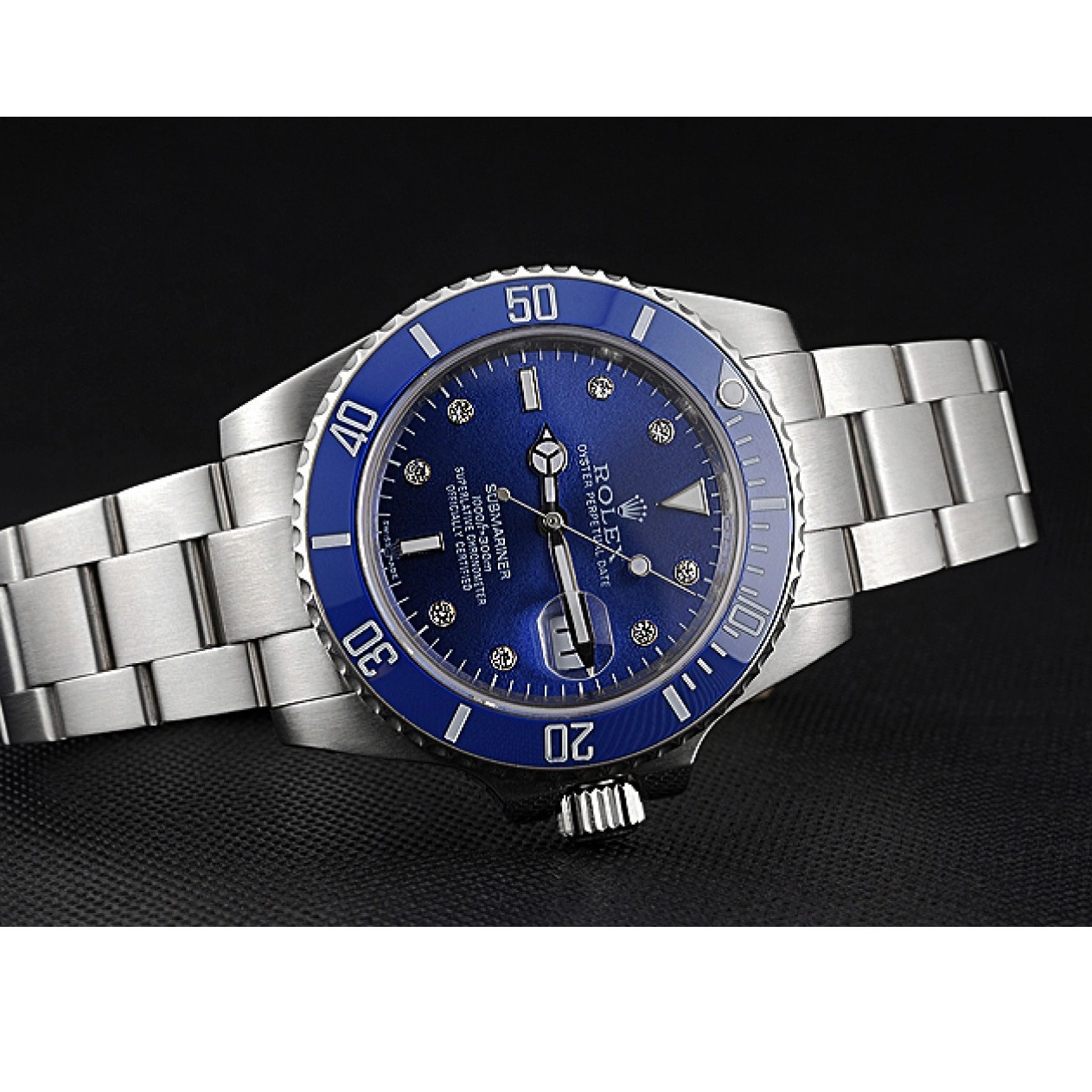 AAA Replica Watches Steel Blue Submariner Markers Case 622638 Bracelet Steel Dial Diamond Stainless Stainless Rolex 0216