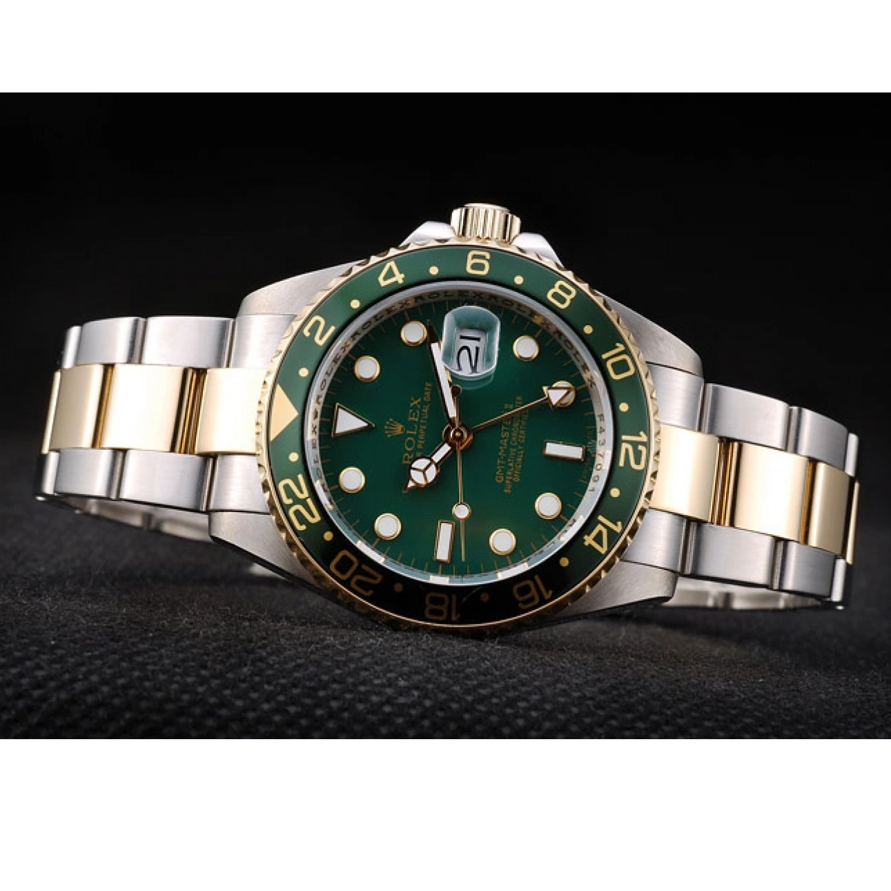 Good Copy Rolex Watches Ceramic II Green Bezel Dial Watch Master Rolex Green GMT 0220