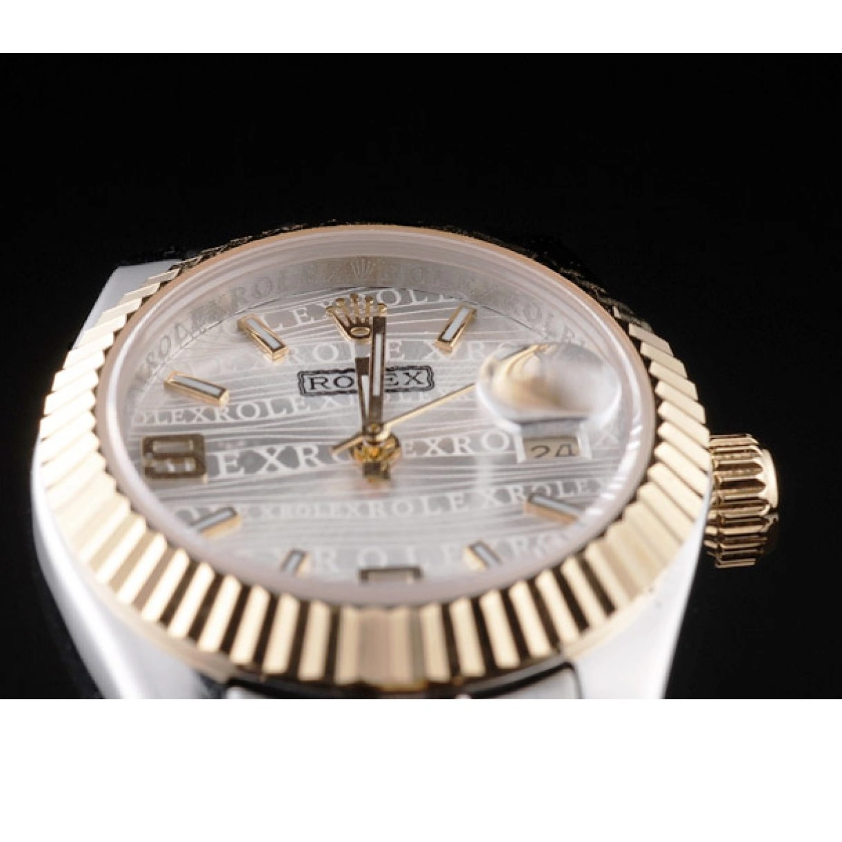 Best AAA Replica Sites Stainless Two Rolex 98079 Steel Tone Datejust Yellow Plated Gold 0216