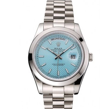 Good Copy Rolex Watches Steel Platinum Ice 40 Stainless Dial And Date Case Rolex Blue Bracelet Day Swiss 0224