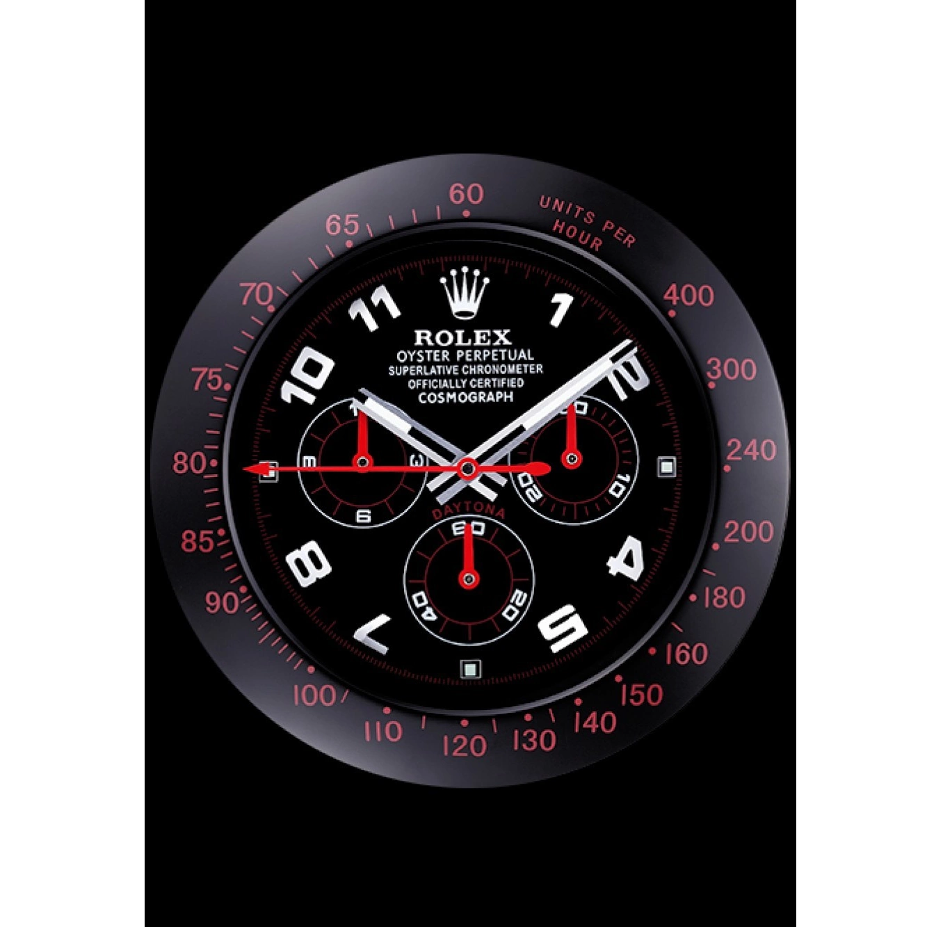 Best AAA Replica Sites Clock Daytona 621908 Black-Red Wall Rolex Cosmograph 0210