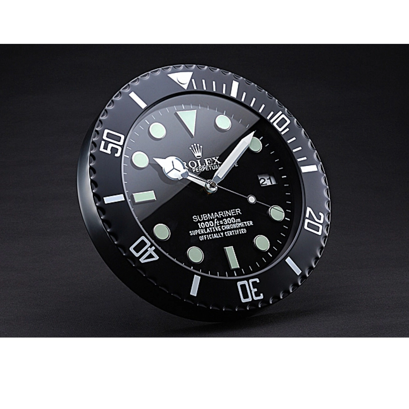 AAA Replica Watches 622474 Clock Wall Black Rolex Submariner 0210