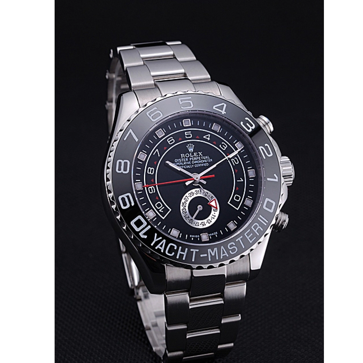 Good Copy Rolex Watches Steel - Black Yacht Master Rolex Bracelet Dial 622541 Stainless II 0215