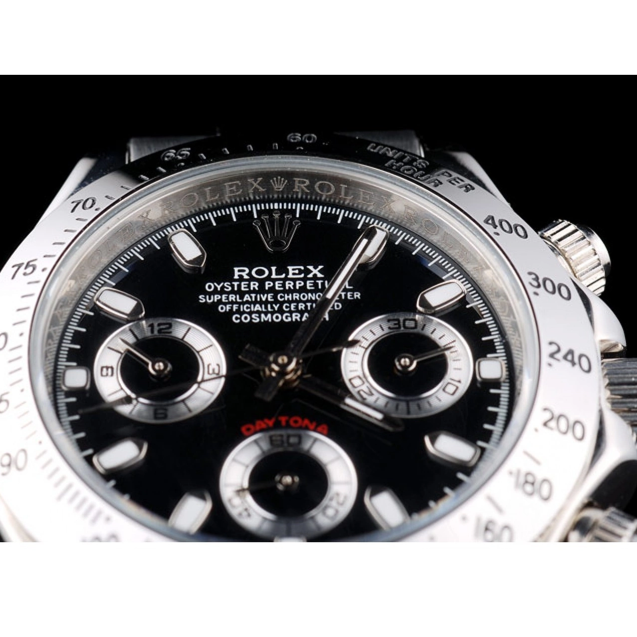 Best AAA Replica Sites Stainless Case Steel Daytona Dial Black Tachymeter Rolex Lady 0210