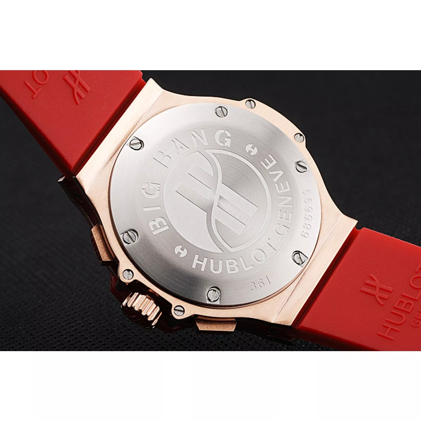 Best AAA Replica Sites Hublot Big Bang Red Strap Red Dial Watch 98069 0203