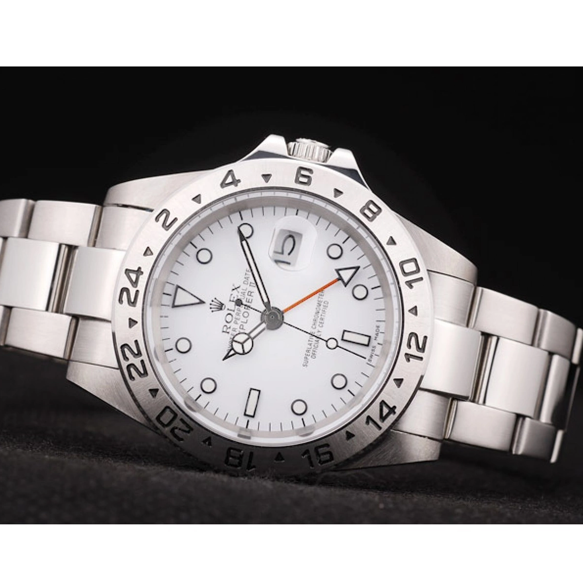 Good Copy Rolex Watches Explorer Rolex White Dial Bezel Stainless Steel 0219