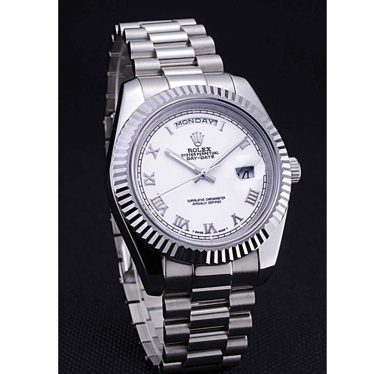 Best AAA Replica Sites Stainless Day-Date Steel 622547 White Rolex Dial Bracelet 0213