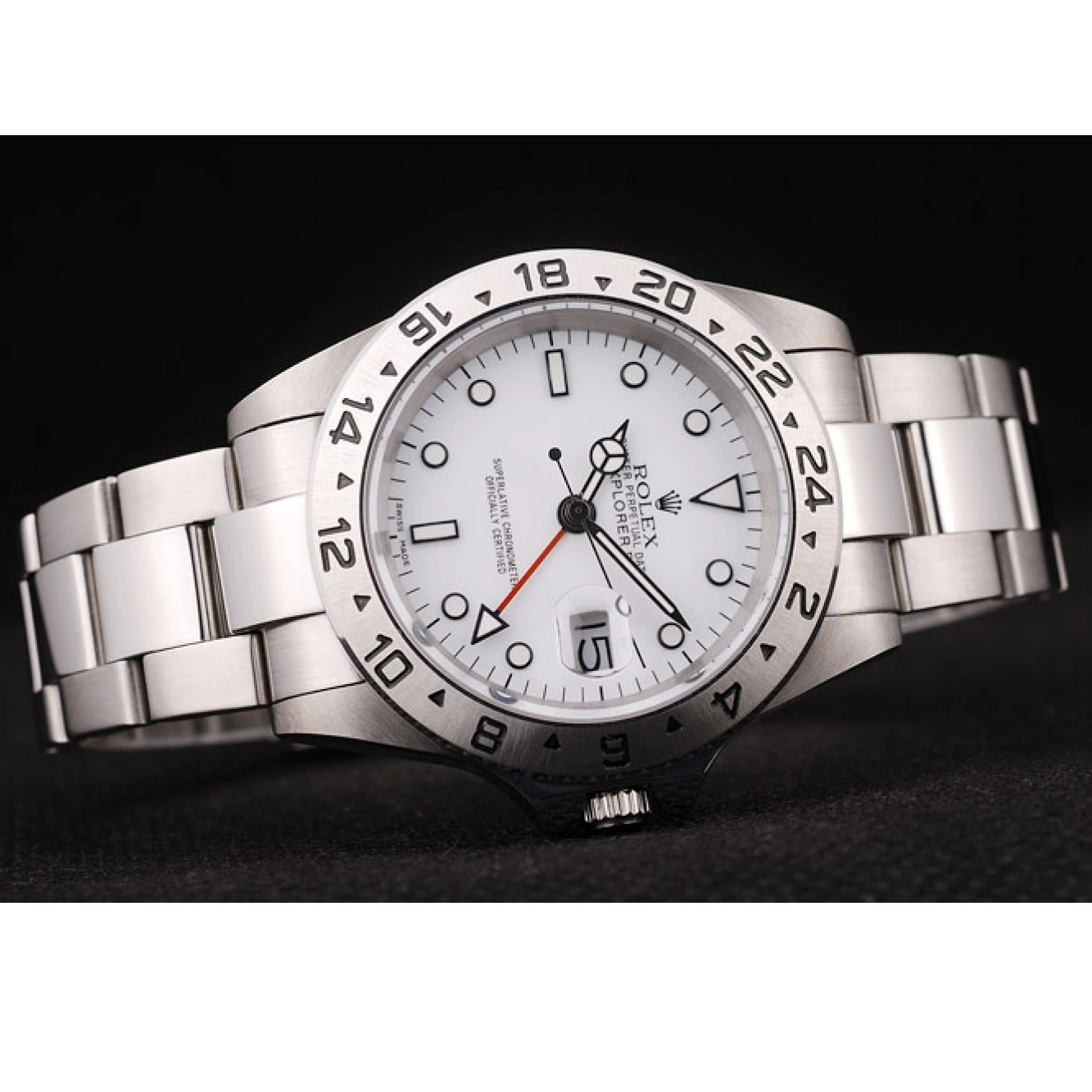 Good Copy Rolex Watches Explorer Rolex White Dial Bezel Stainless Steel 0219