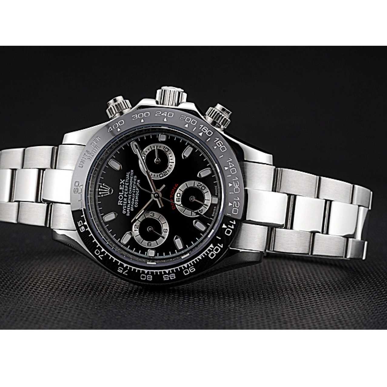 AAA Replica Watches 622635 Case Cosmograph Daytona Stainless Stainless Rolex Steel Black Steel Silver Subdials 0219