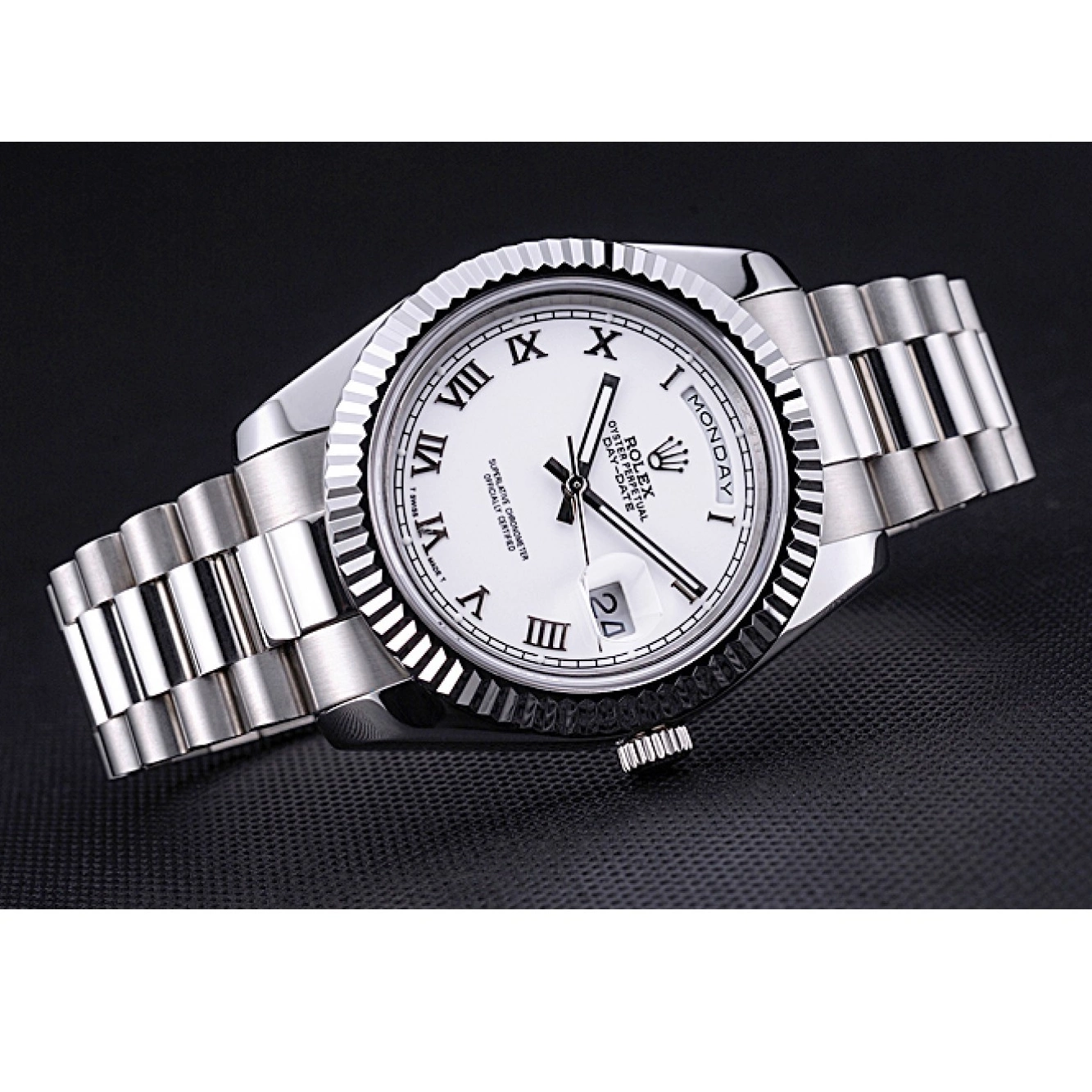 Best AAA Replica Sites Stainless Day-Date Steel 622547 White Rolex Dial Bracelet 0213