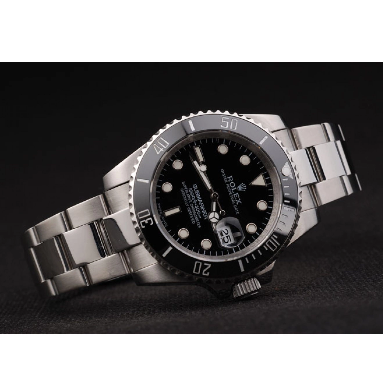 AAA Replica Watches Black Ceramic Dial 98235 Black Rolex Bezel Submariner 0216