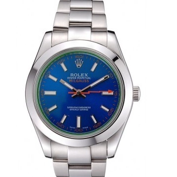 AAA Replica Watches Rolex Dial And Stainless Blue Case Bezel 622838 Steel Milgauss 0222