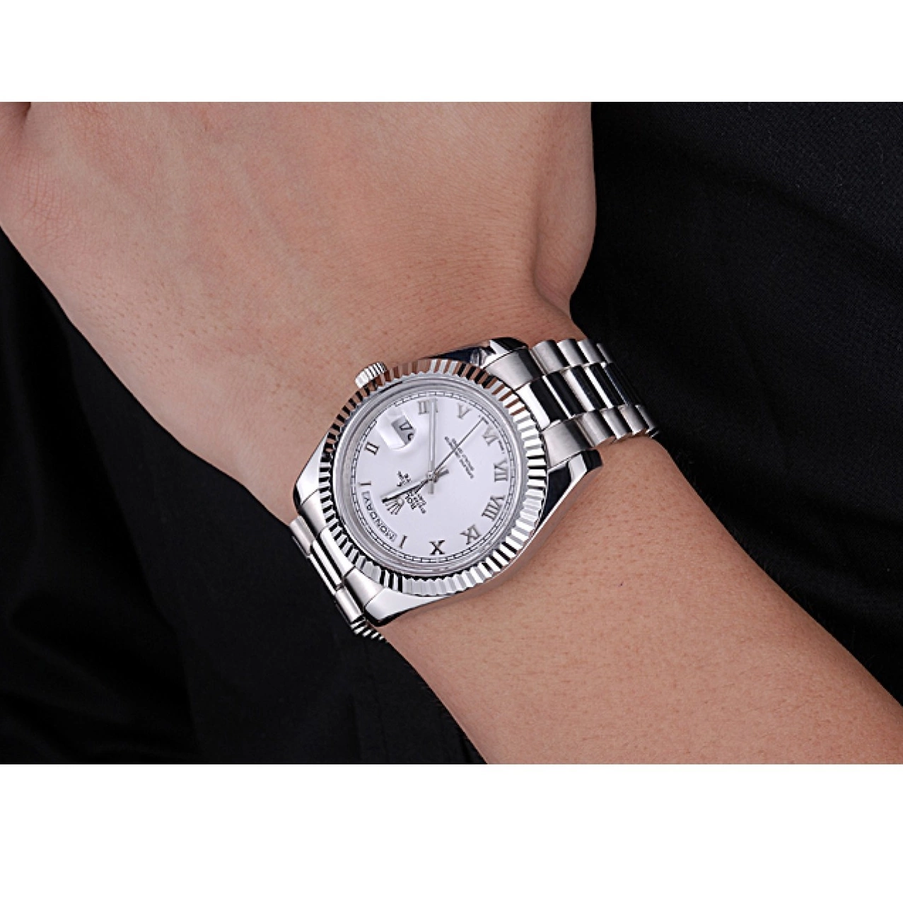 Best AAA Replica Sites Stainless Day-Date Steel 622547 White Rolex Dial Bracelet 0213