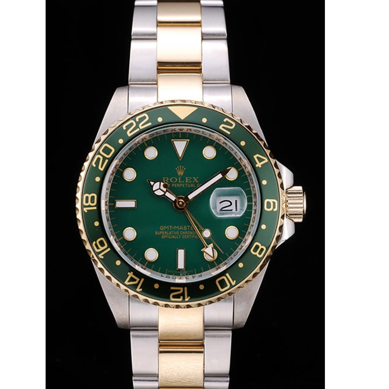 Good Copy Rolex Watches Ceramic II Green Bezel Dial Watch Master Rolex Green GMT 0220