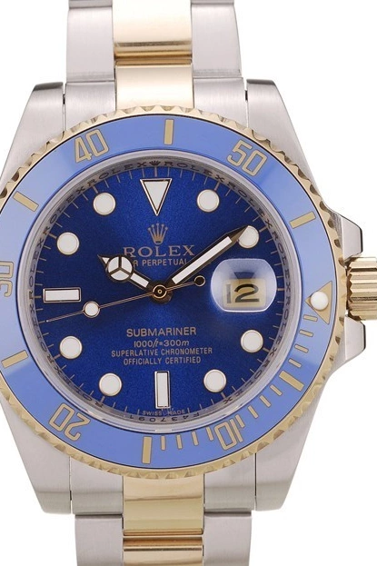 AAA Replica Watches Blue Rolex Blue 98230 Dial Bezel Submariner 0214