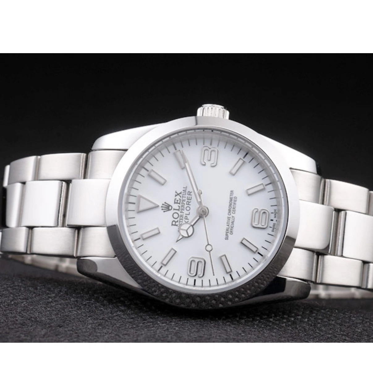 Good Copy Rolex Watches Steel Stainless White Polished Dial Explorer 98086 Rolex 0224