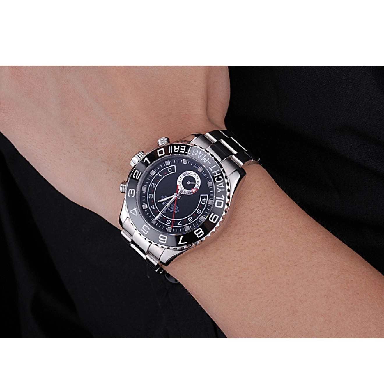 Good Copy Rolex Watches Steel - Black Yacht Master Rolex Bracelet Dial 622541 Stainless II 0215