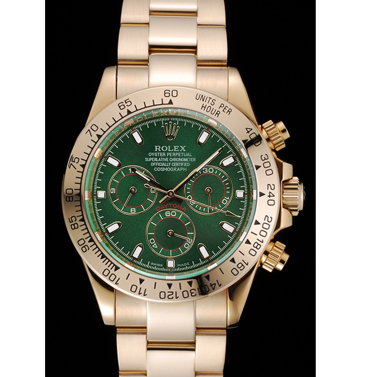 Good Copy Rolex Watches Bracelet 1454244 Dial Daytona Rolex Green Gold Cosmograph And Case 0210