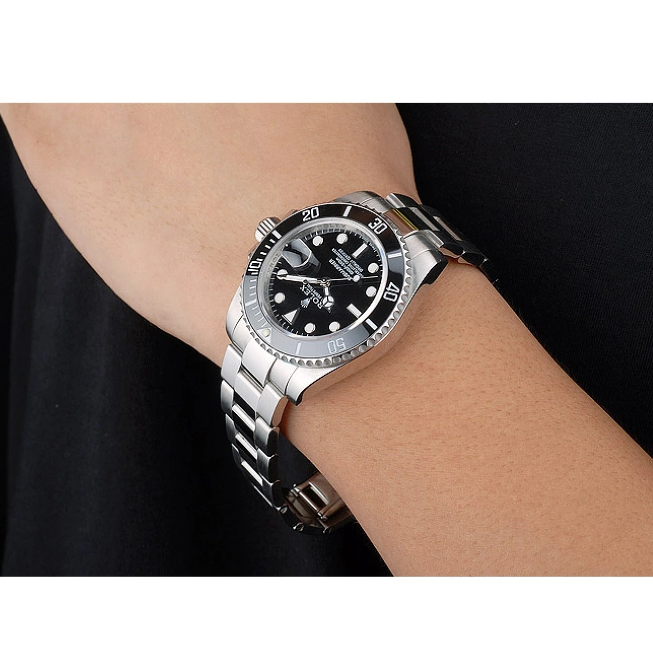 AAA Replica Watches Black Ceramic Dial 98235 Black Rolex Bezel Submariner 0216