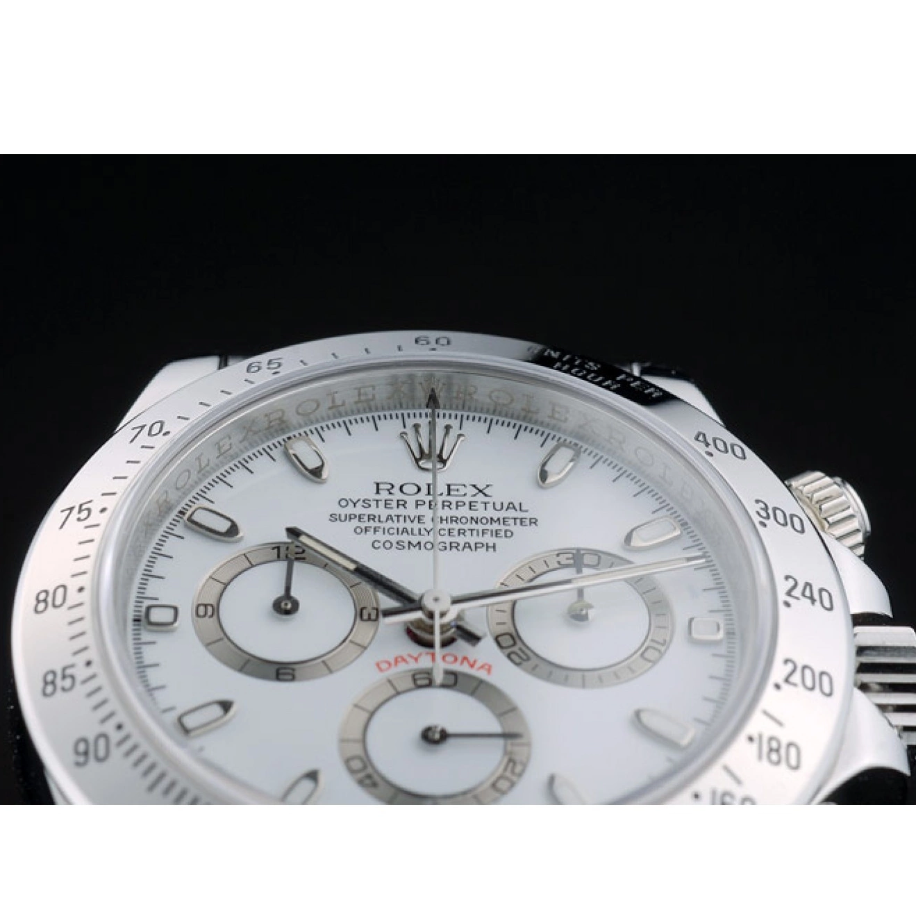 Good Copy Rolex Watches Stainless Bracelet Steel Daytona Dial Rolex White 80297 Swiss 0217