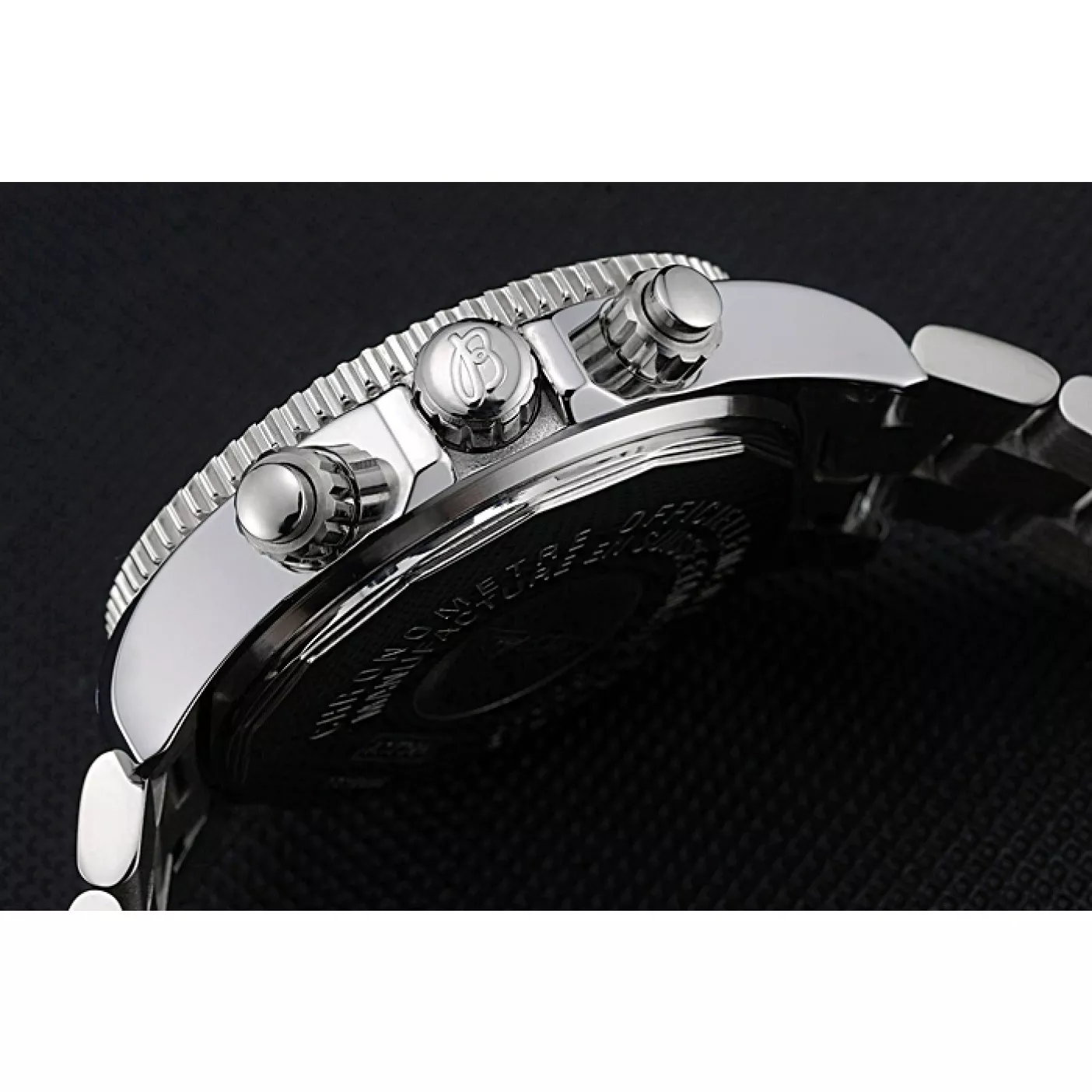 AAA Replica Watches Breitling Superocean Chronograph II Black Dial Stainless Steel Bracelet 622428 0205